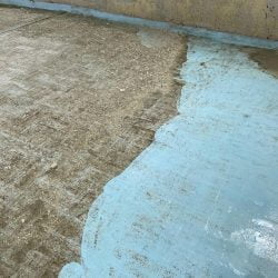 Revestimiento de terraza con cuarzo proyectado