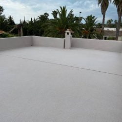 impermeabilización de terraza con cuarzo