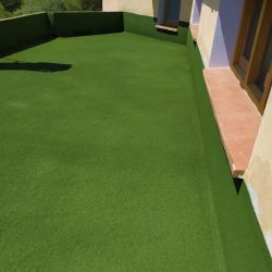 Trabajo de corrección térmica en una terraza de Aldover