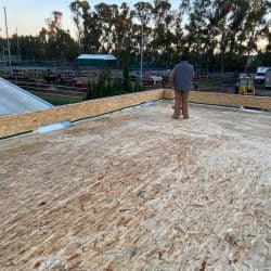 Trabajos de impermeabilización con membrana continua